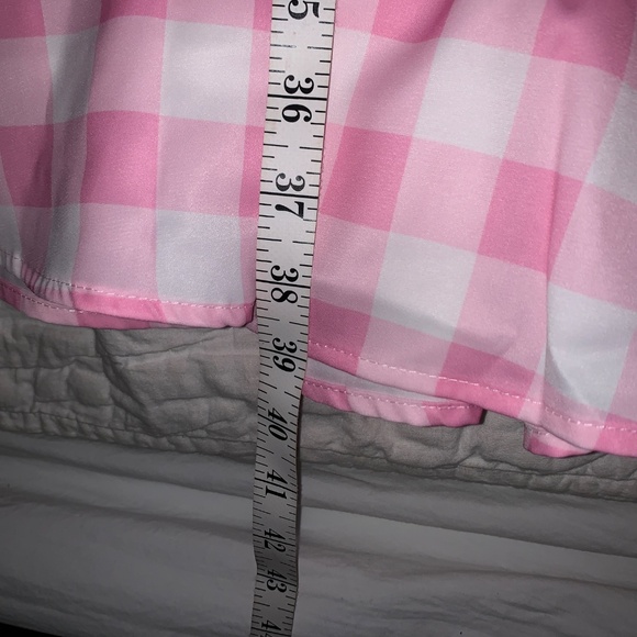 AWIBMK Vintage Retro 1950's Pink Gingham Swing Summer Dress 🌸 from Amazon - Picture 9 of 10